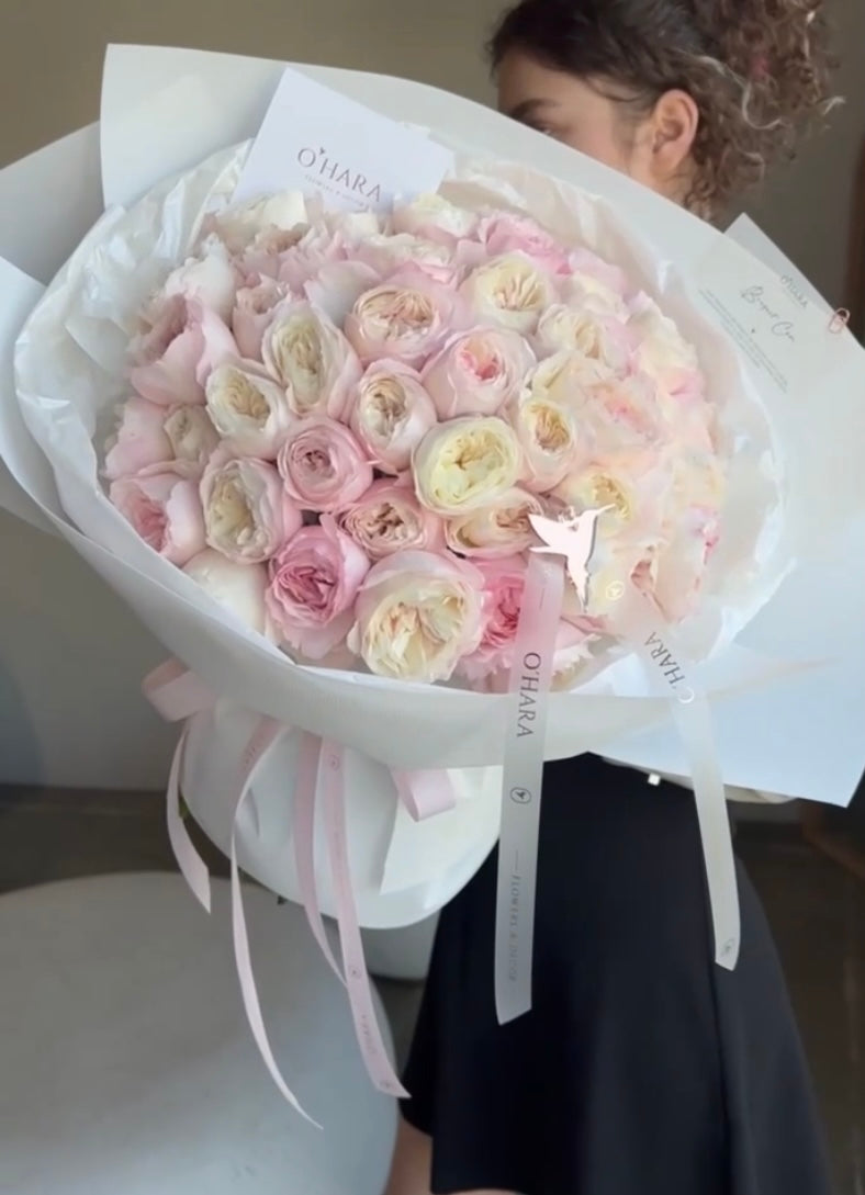 Tender peony roses